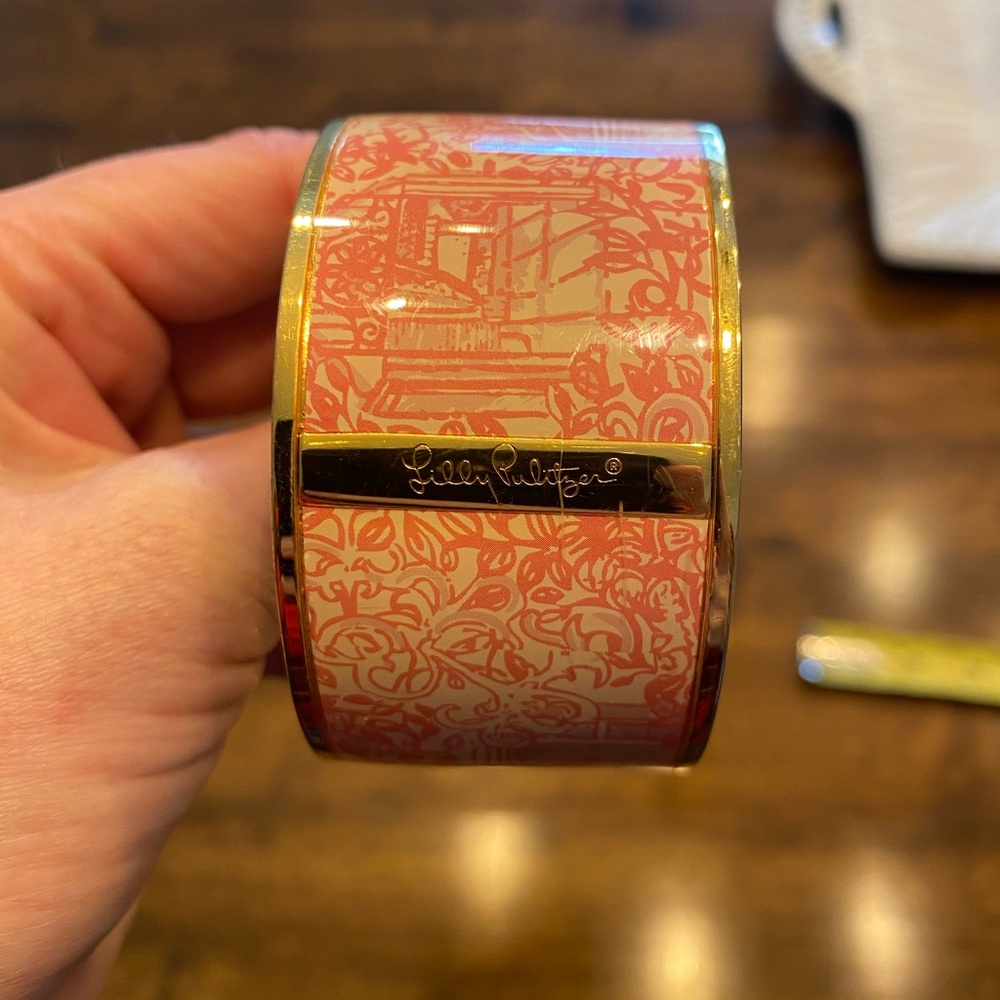 Lilly Pulitzer Pink Bracelet with Intricate Design